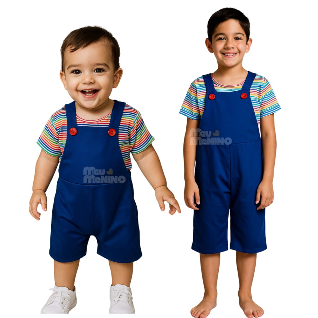 Fantasia Infantil Chucky Halloween Fantasia Criança Roupa