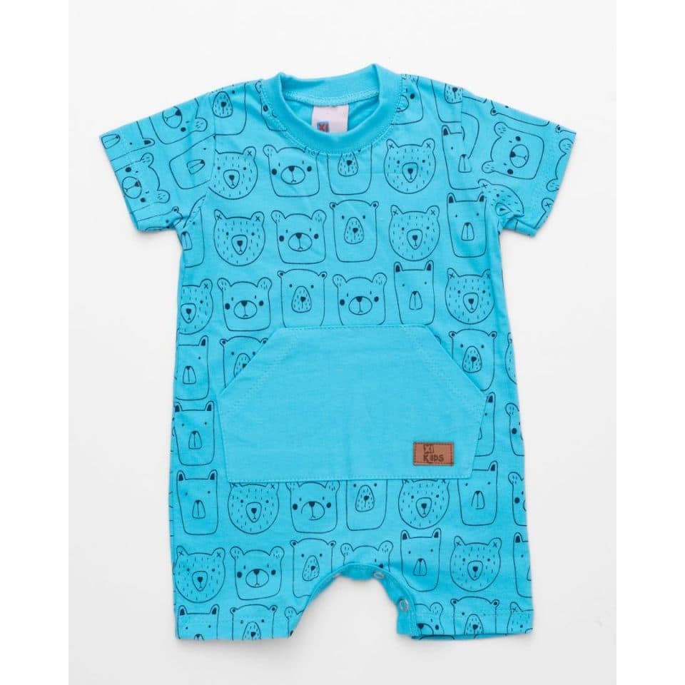 Macaquinho Bebê Estampado Menino Verão 100% algodão