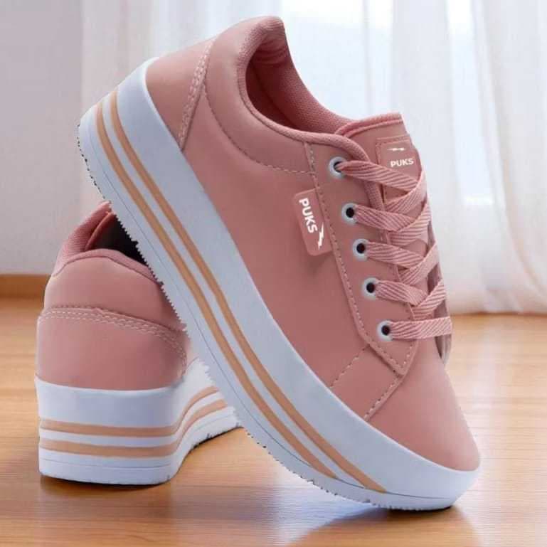 Tenis Femenino Adulto Plataforma Leve Confortável Na Promoçao Lançamento