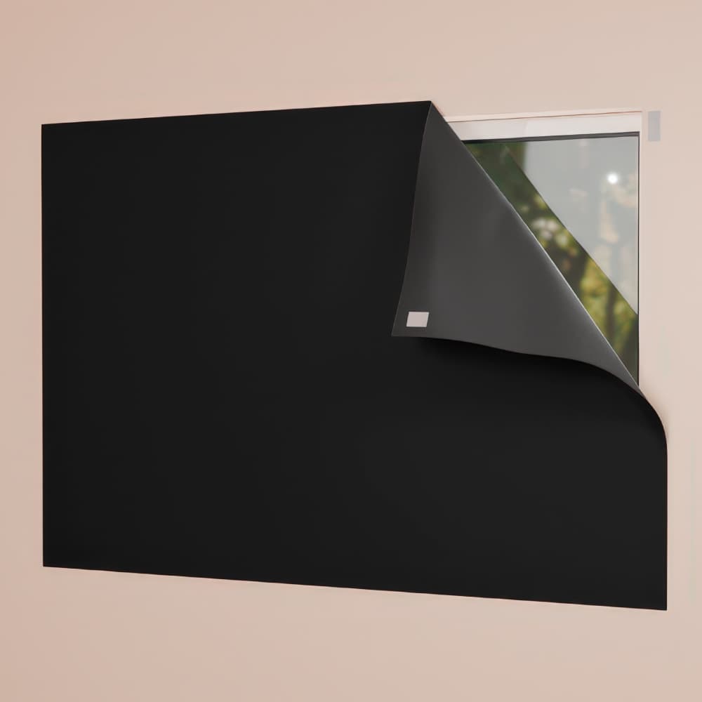 Kit 2, 4 ou 6 Cortina Painel Blackout PVC Com Velcro Corta 100% a Luz Para Sala Quarto Cozinha