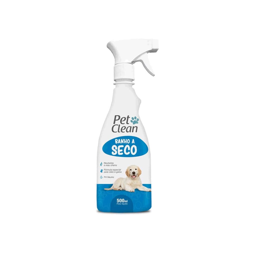 Banho A Seco Liquido Para Cães E Gatos Pet Clean 500ml