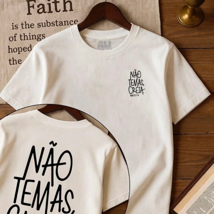 camiseta religiosa camiseta unissex camiseta 100% algodão CAMISETA RELIGIOSA UNISSEX