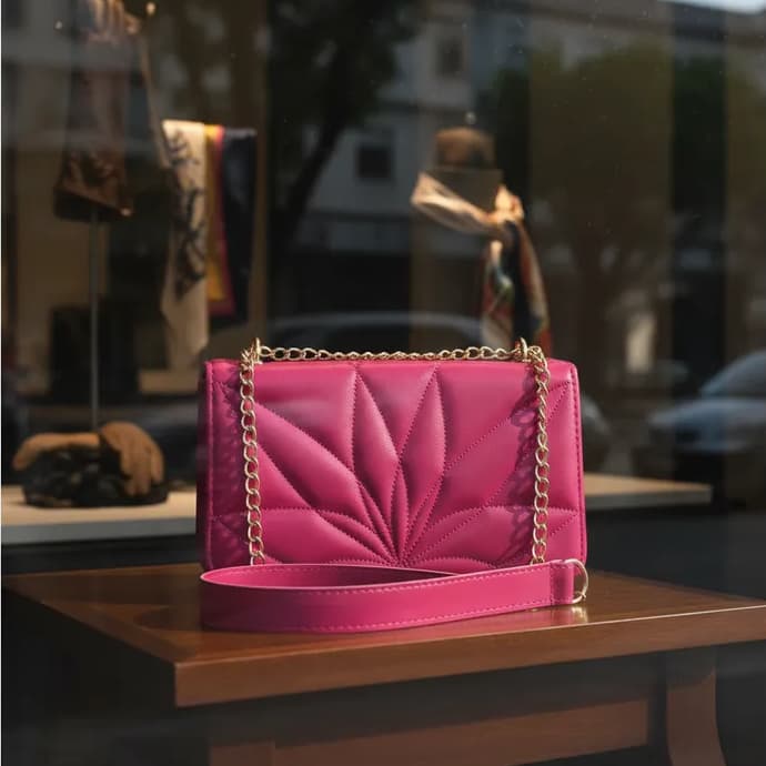 Bolsa feminina Estampa Bordada pequena.