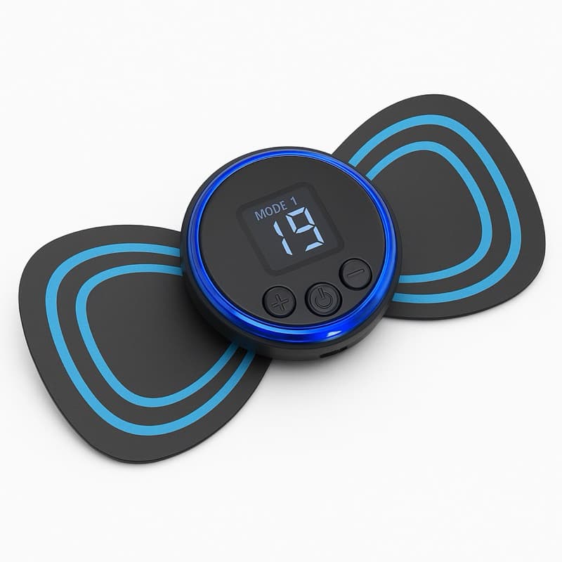 Mini Massageador Elétrico Cervical EMS Alivia Dores Corpo - Portátil Recarregável