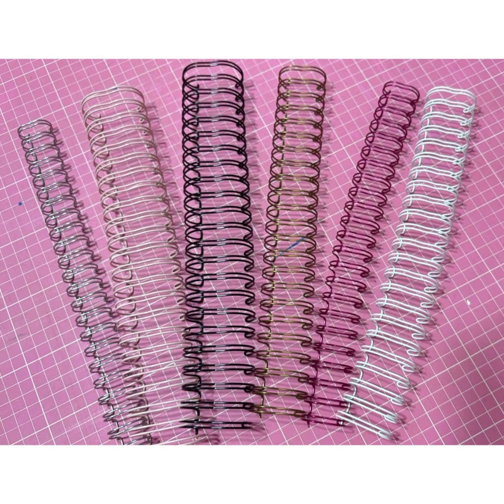 Wire-o Duplo anel Garra para Encadernação 2 x 1  - 5 ou 10 Unidades Cores Variadas - Escolha a medida na variação