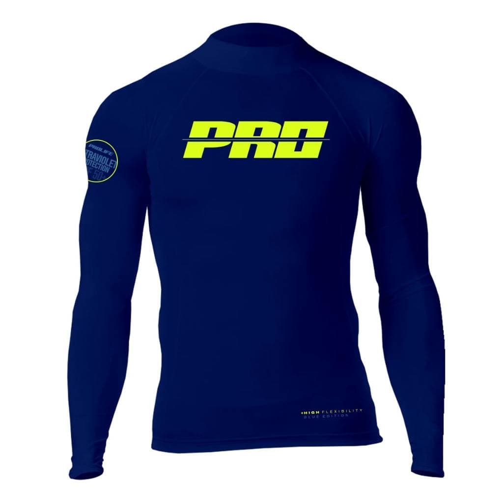 Camisa Lycra 703L Blue Edition Prolife Rashguard Esportiva Natação Surf Sup Jet Wake Edição Limitada