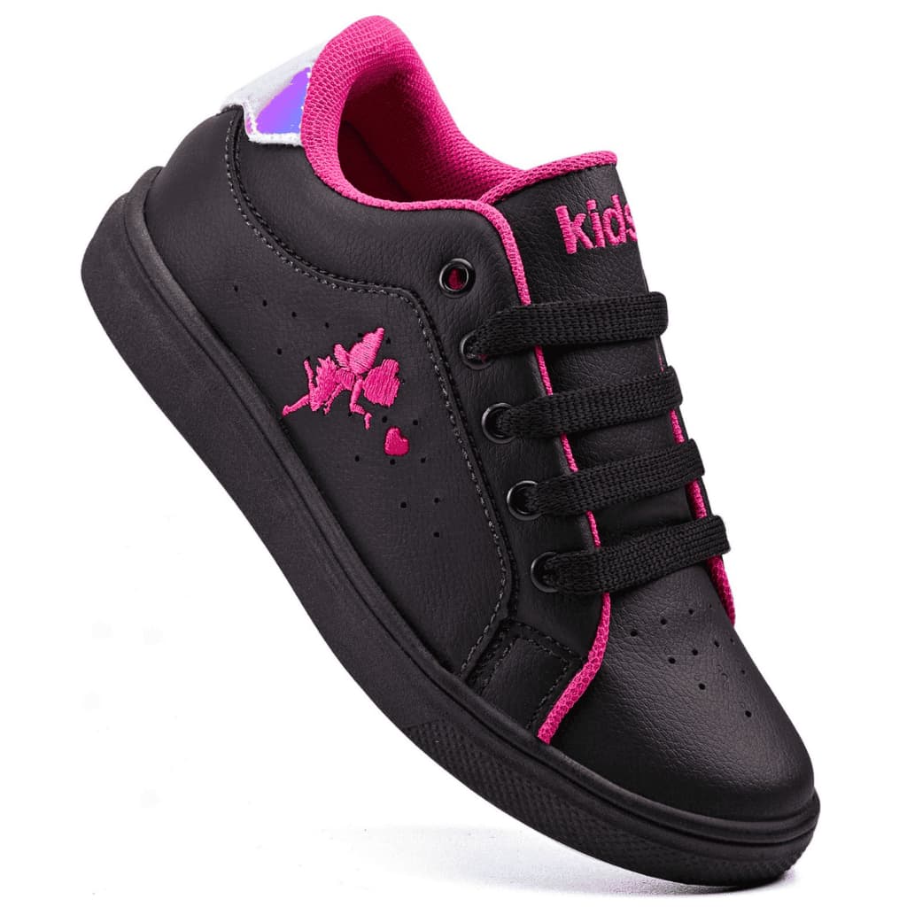 Tênis Infantil Feminino 3F Fadinha Casual Escolar Confortável Leve Macio Moda Kids Para Meninas Promoção Envio Rápido