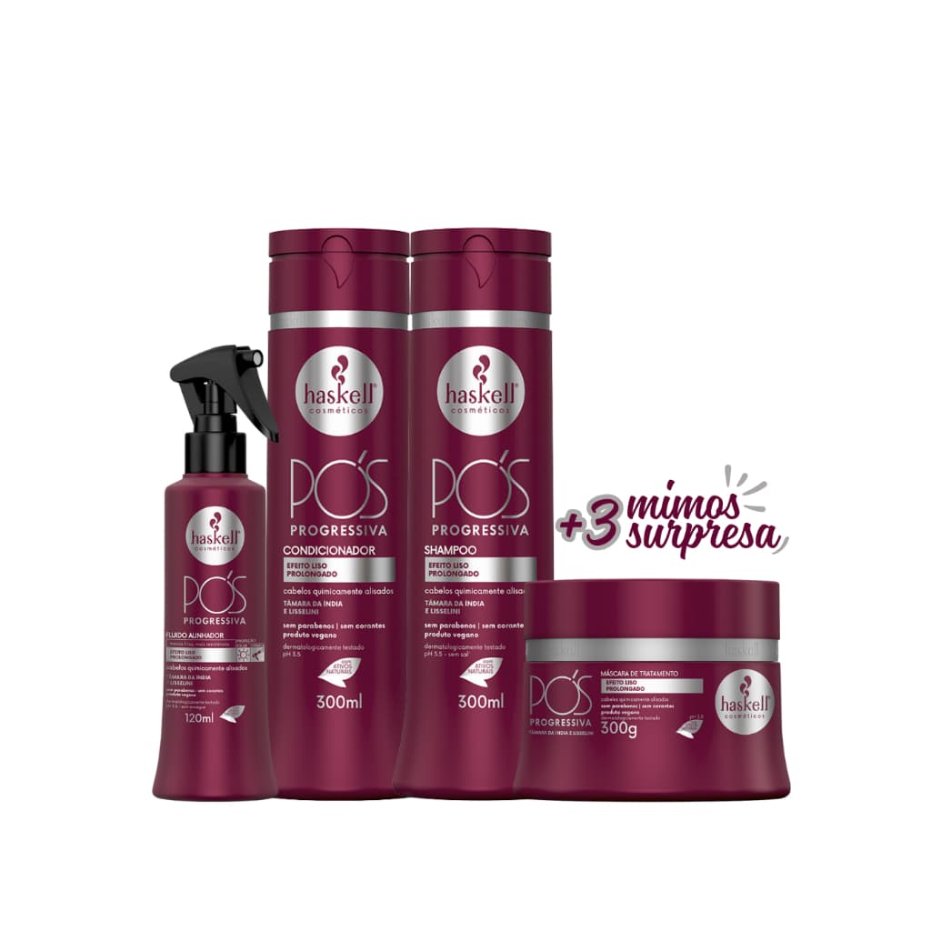 Kit Alinhador Pós Progressiva Haskell 300ml