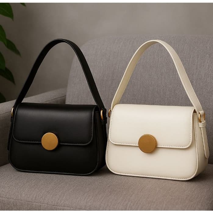 Bolsa Feminina de Ombro Kit 2 Unidade Bolsa Elegant Metal Bola Versatil Alça Ajusatavel Varias Cores