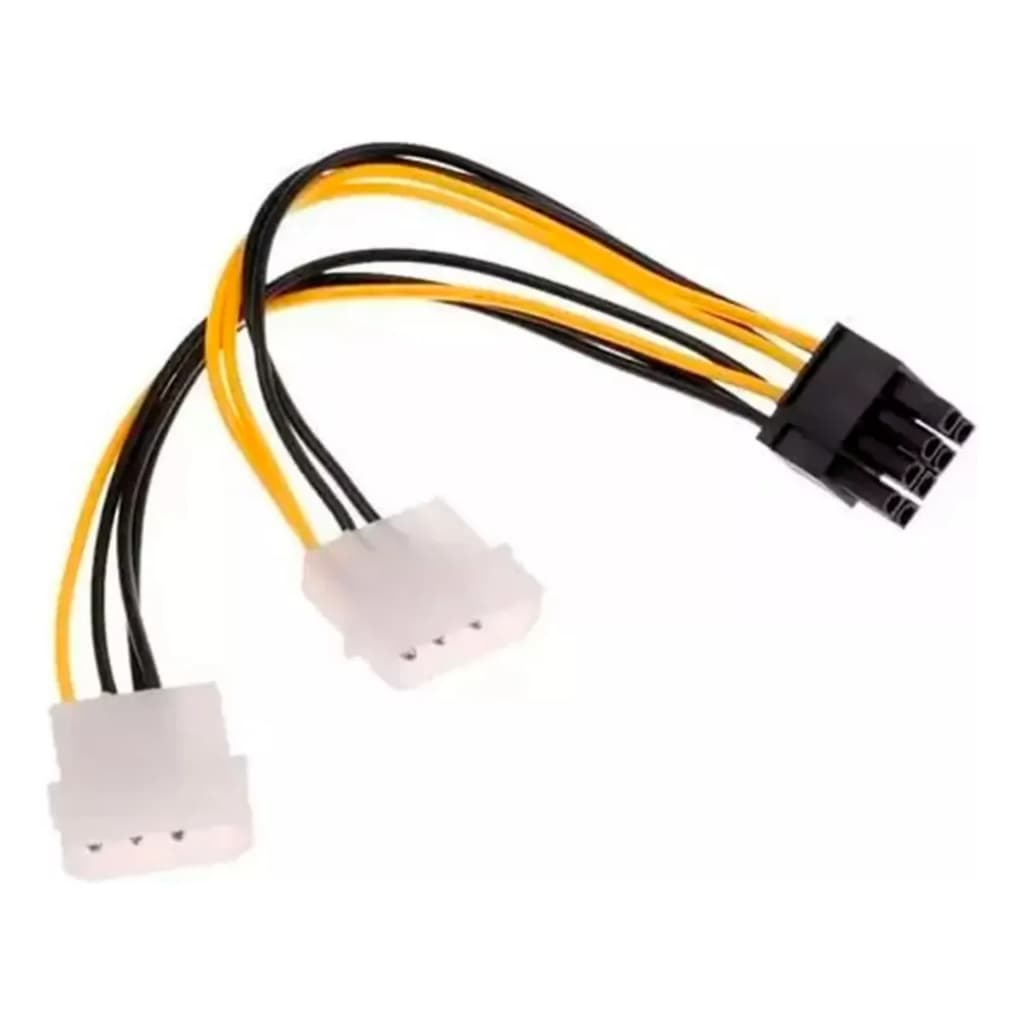 Cabo Adaptador 8 Pinos PCi 62 Molex P 2 Ide 4 Pinos C 18cm Dex Cm-12