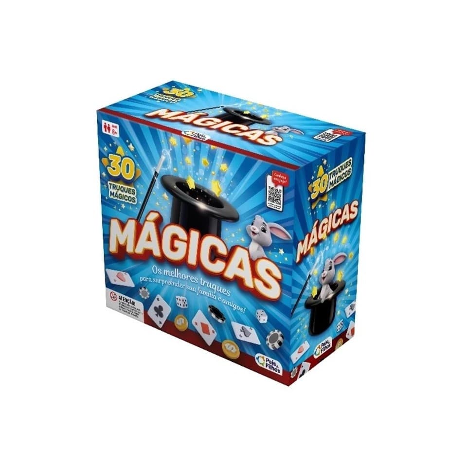 Brinquedo Infantil Caixa De Mágicas 30 Truques e Ilusionismo Com Manual Para Animar Festas e Aniversarios Pais & Filhos