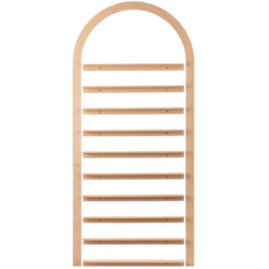 ARCO PORTA ESMALTE DE PAREDE COM 10 PRATILEIRAS. EXPOSITOR