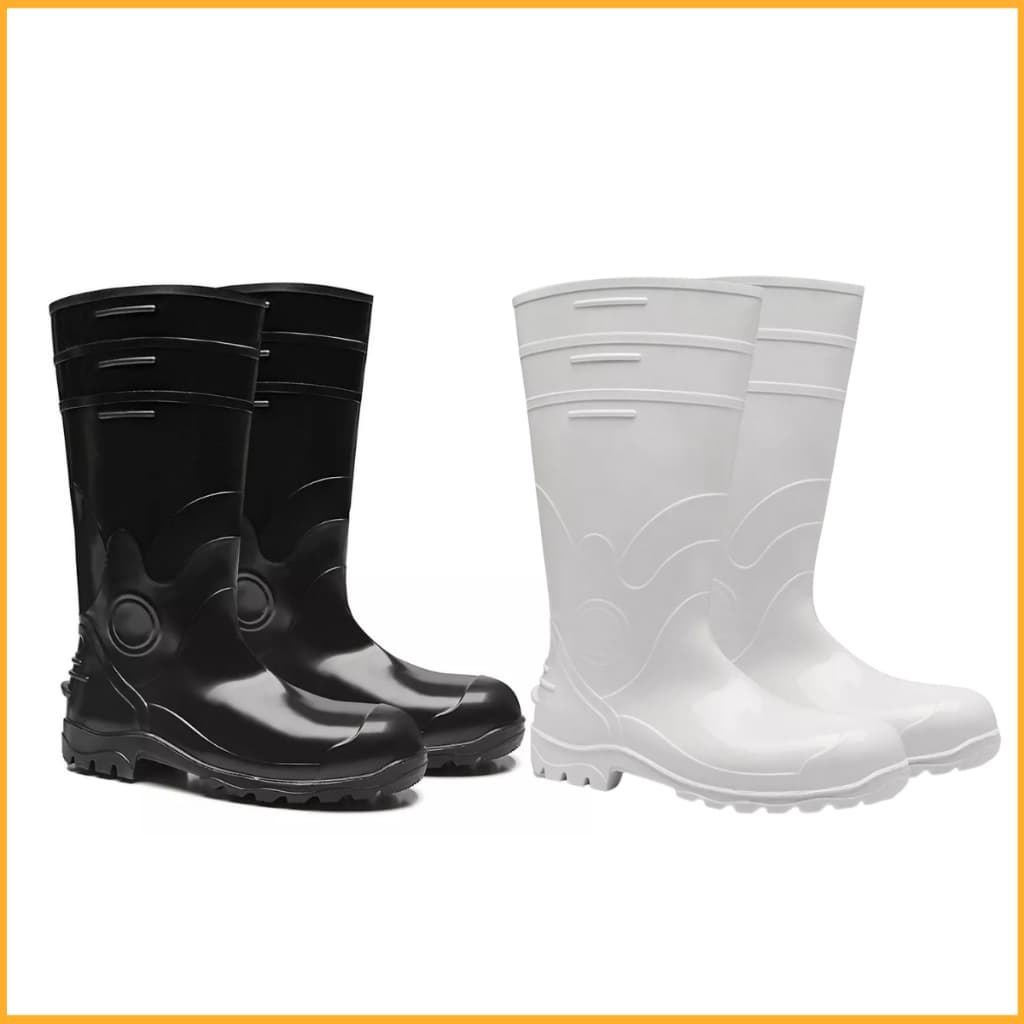 Bota Galocha Acqua Lev PVC Cano Longo Biqueira Aço Bracol Impermeável Antiderrapante EPI 85BPL200PA