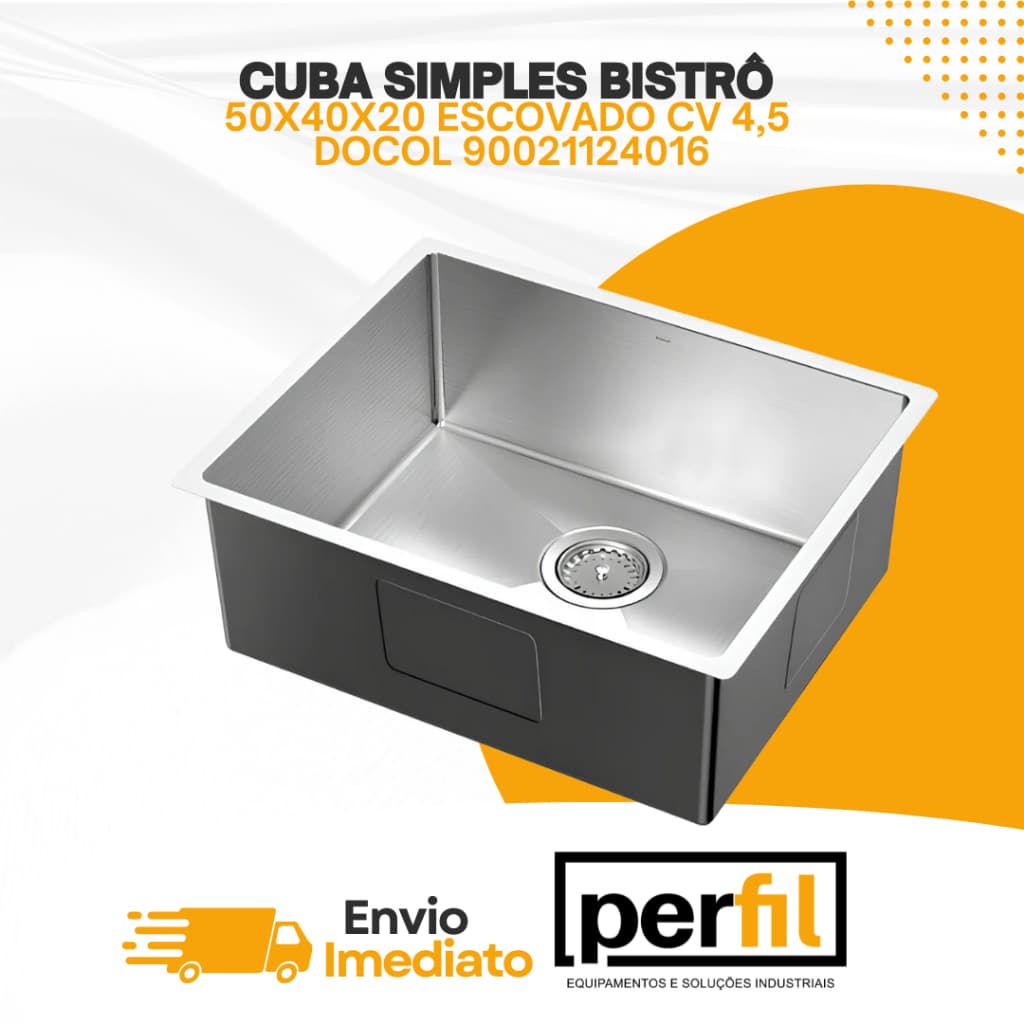 Cuba Para Cozinha Aço Escovado Docol Bistrô