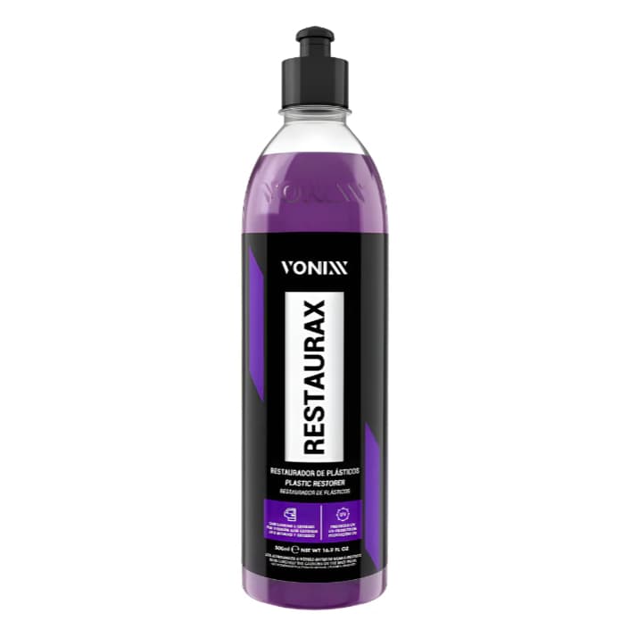 Restaurax 500ml Restaurador De Plásticos Internos e externos Vonixx