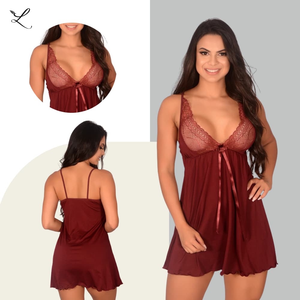 Camisola Luxo Com Renda