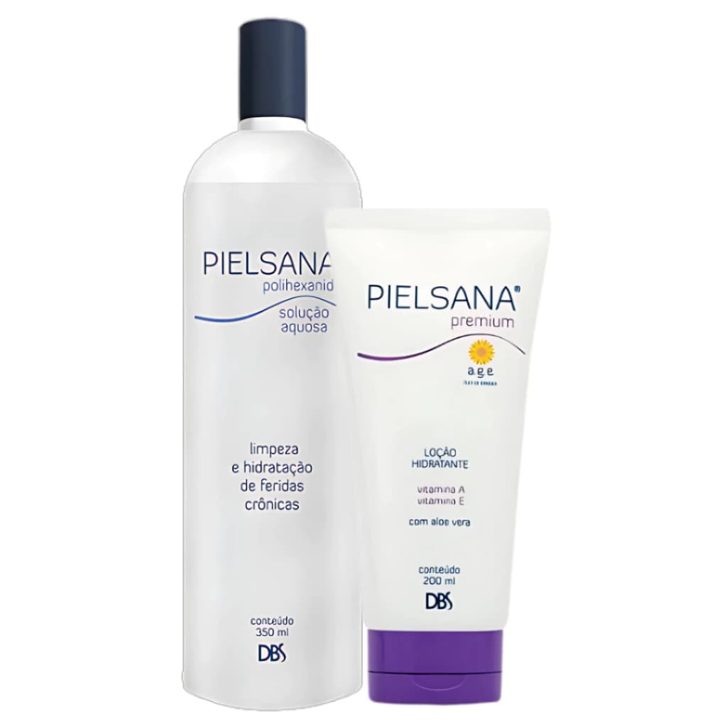 Kit Pielsana Loção Premium 200ml (1) + Polihexanida Solução Aquosa 350ml (1) Dbs