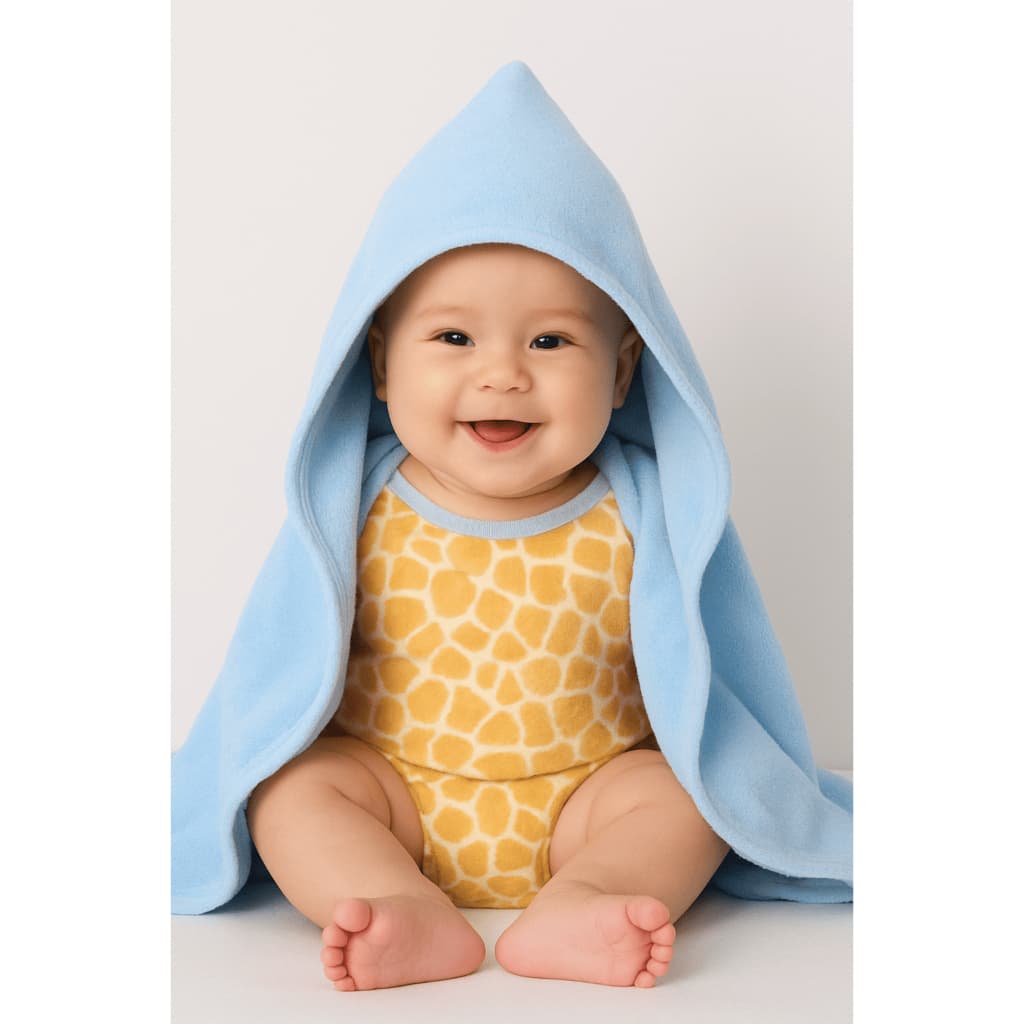 Toalha de Banho Bebê com Capuz Menino/Menina - 01 Peça