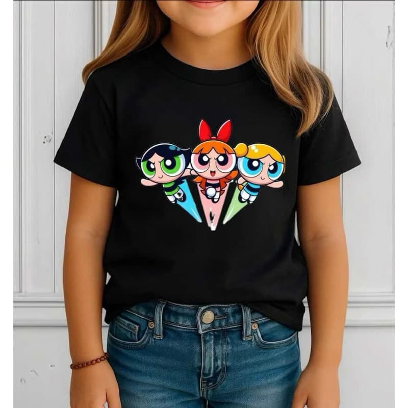 Camiseta Infantil Super Poderosas 100% Algodão Feminina