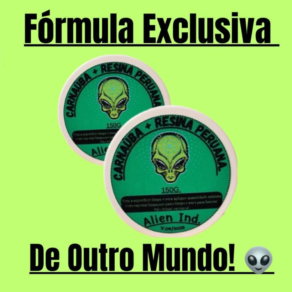 Kit 2 Ceras ALIEN IND Espelhamento Cerâmico Tira Riscos Repele Água