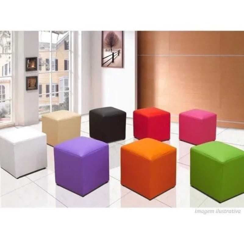 PUFF BANQUETA QUADRADA 33X33X42 SUED