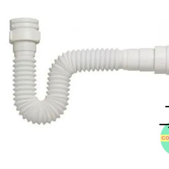 SIFÃO FLEXIVEL UNIVERSAL 72CM BRANCO kIT COM 2 PÇS. POR 29,90.