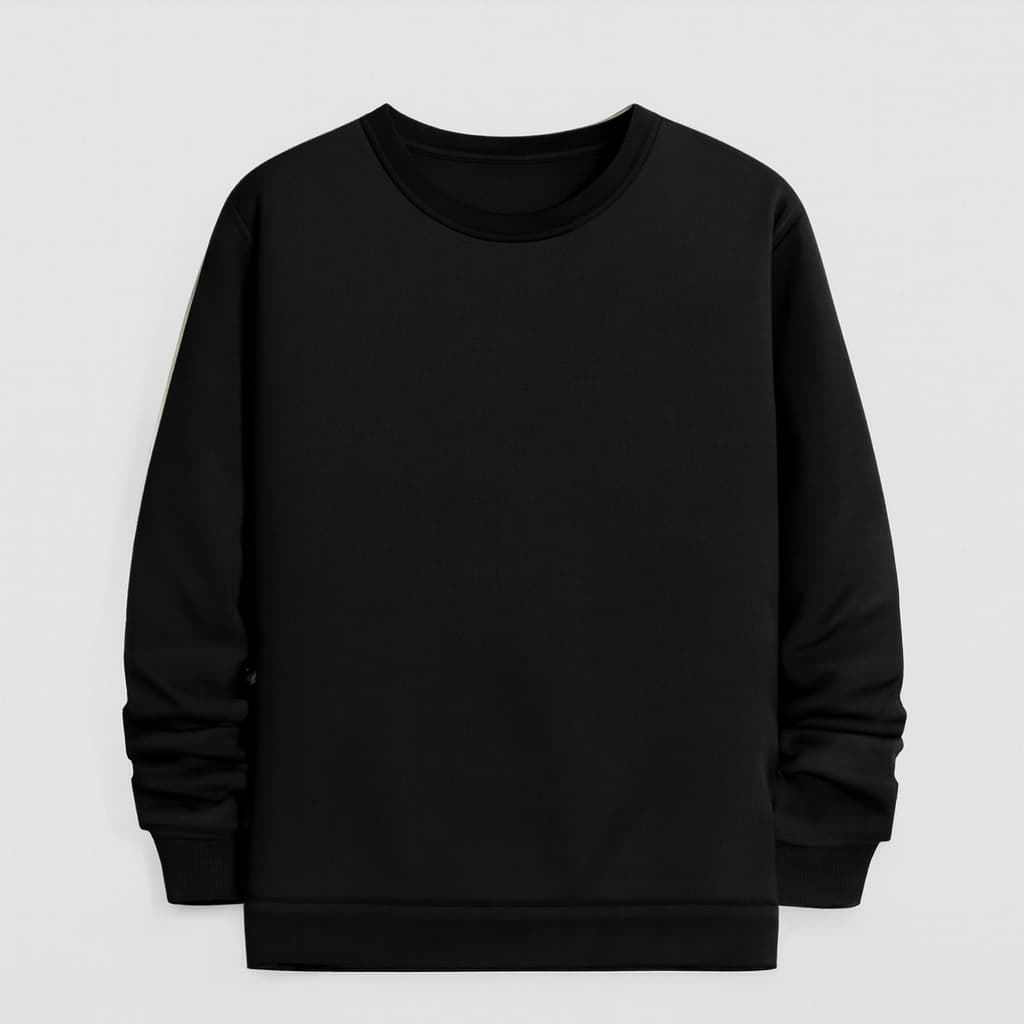 Blusa Moletom Inverno Básico Liso Sem Capuz Unissex