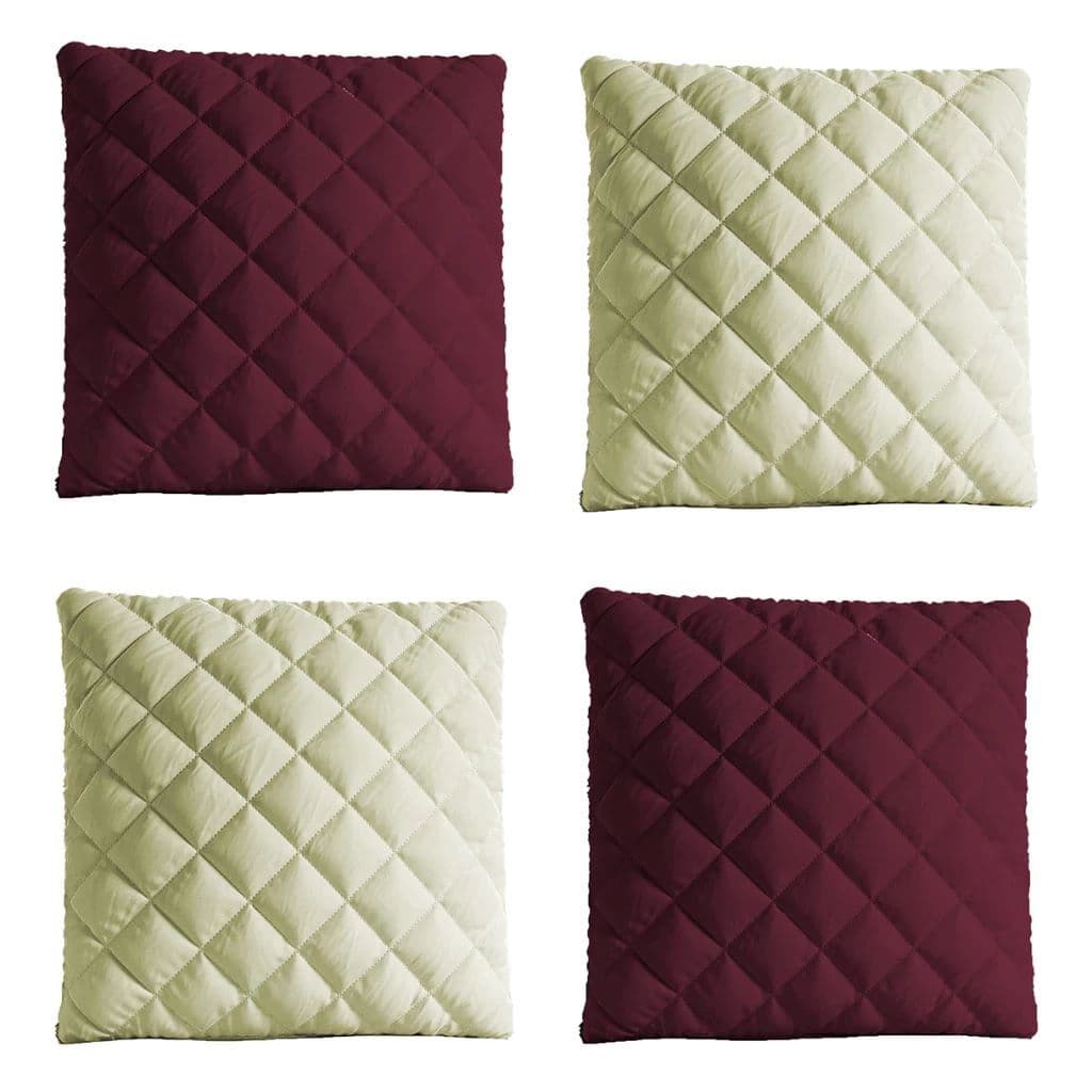 Capas De Almofadas Lisas Matelado Com Zíper 06 Pçs Microfibra 45 x 45