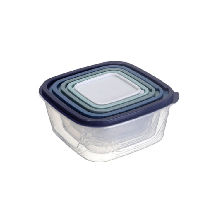 Conjunto de Organizadores Quadrados – Kit com 5 Peças Plásticas para Armazenamento e Organização