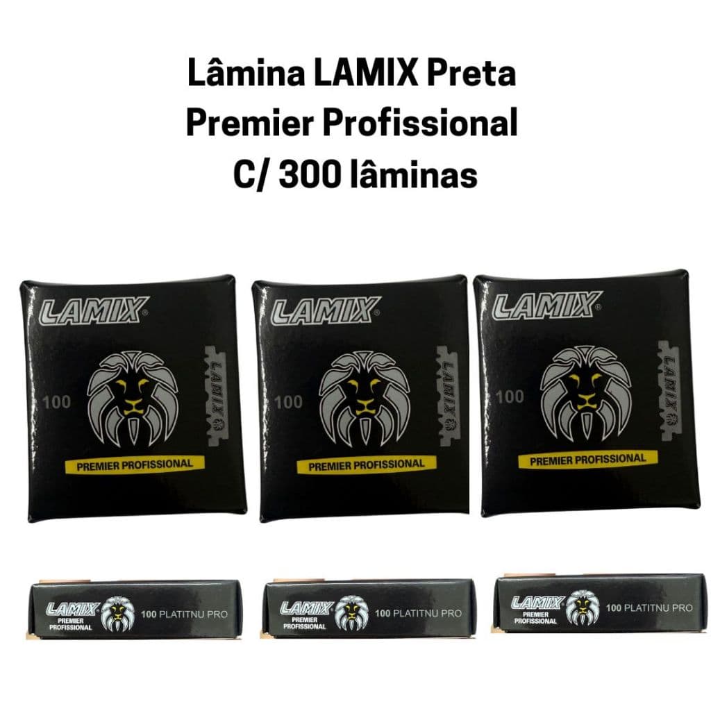 Lamina LAMIX Black Premier c/100 (1/2 laminas) - 3 caixinhas