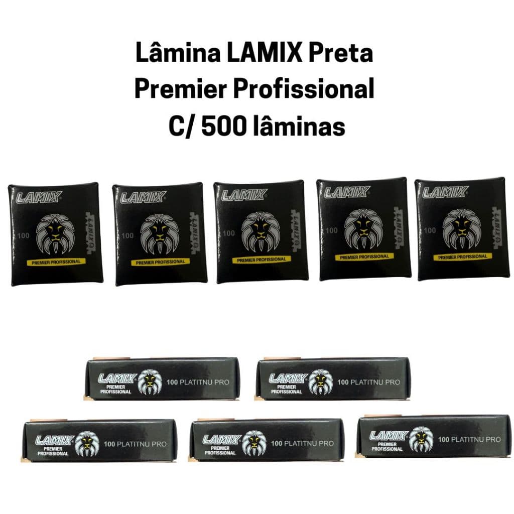 Lamina LAMIX Black PREMIER c/ 100  (1/2 laminas) - 5 caixinhas