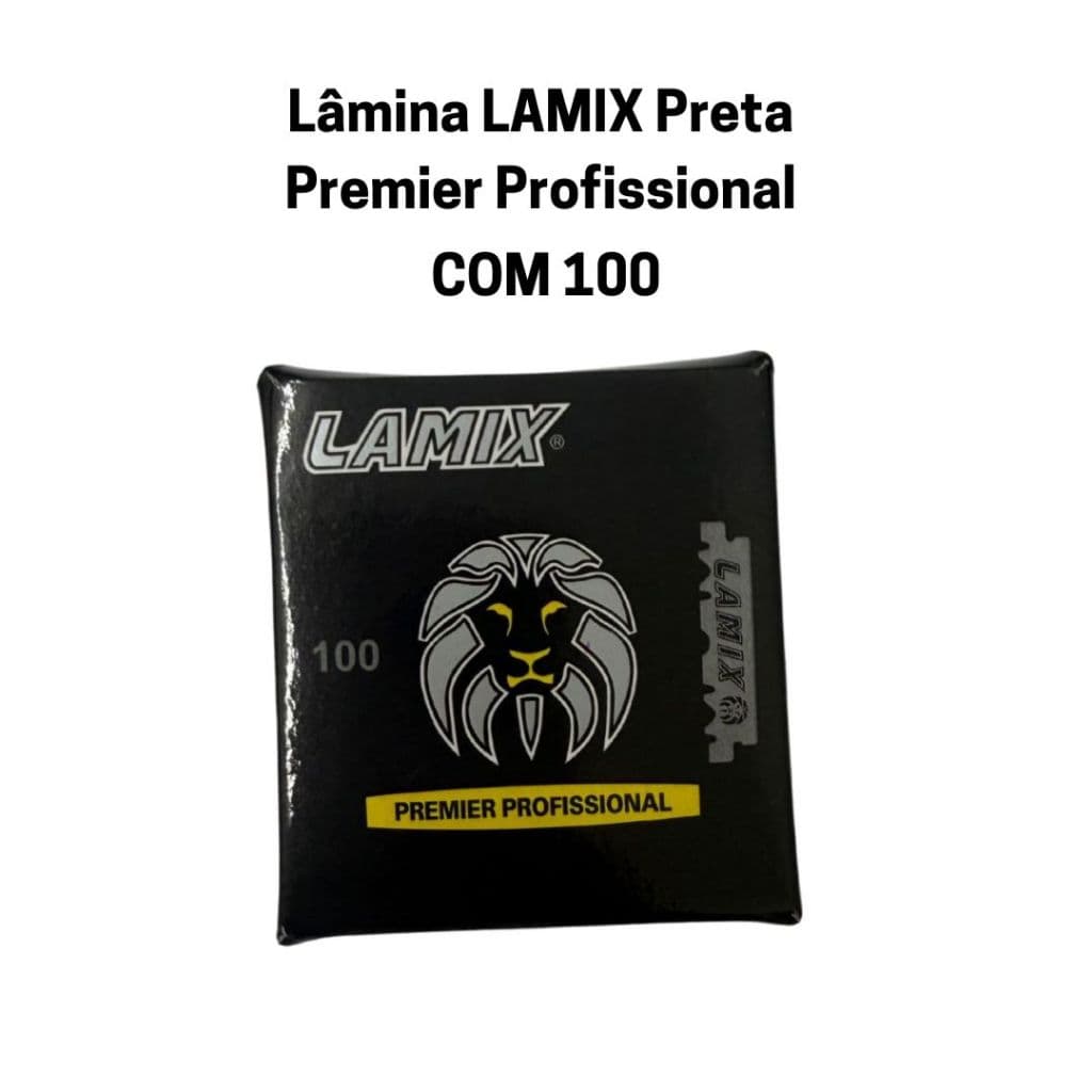 Lamina LAMIX Black PREMIER c/ 100 lâminas 1/2  - 1 caixinha