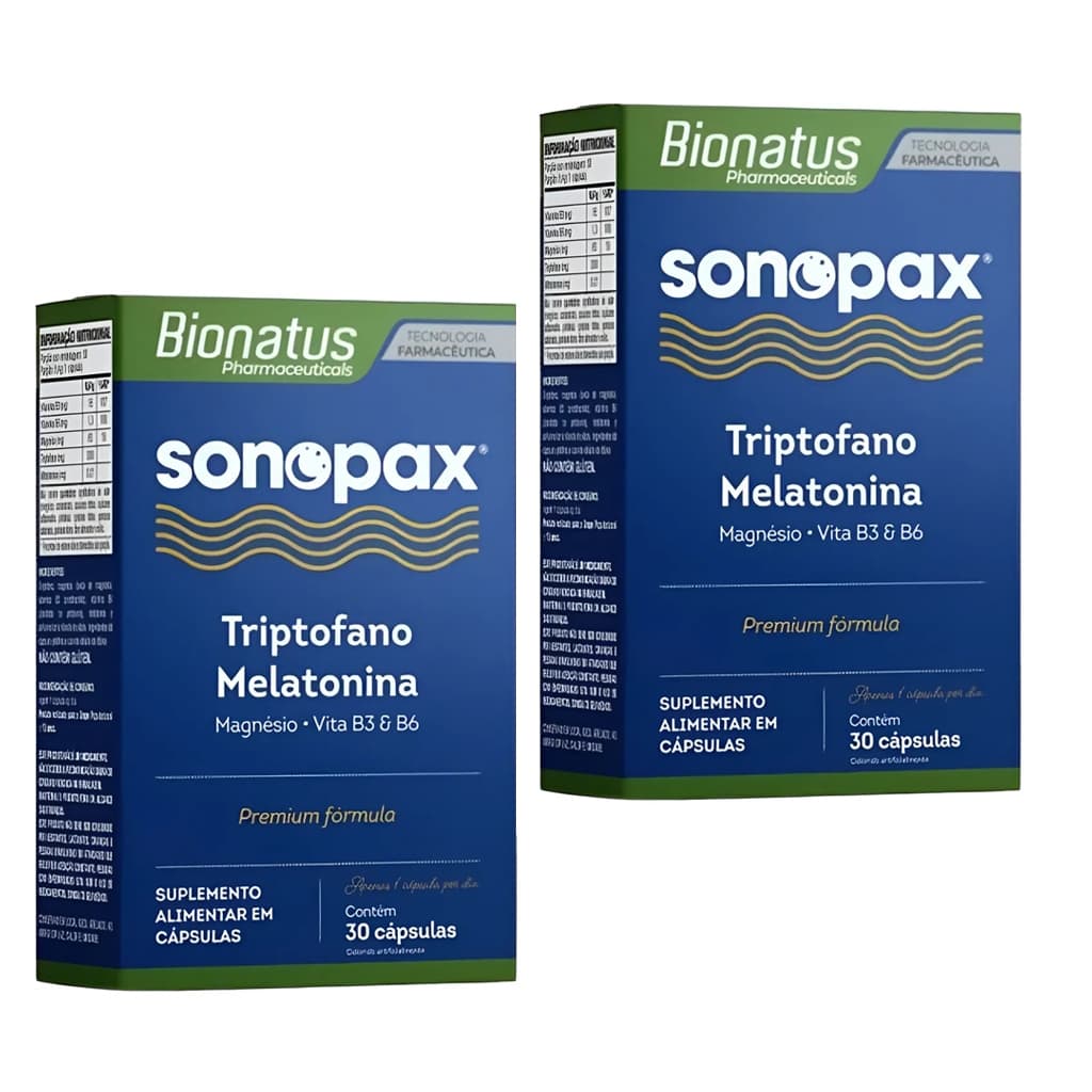 Sonopax Triptofano Melatonina 30 Cápsulas Bionatus