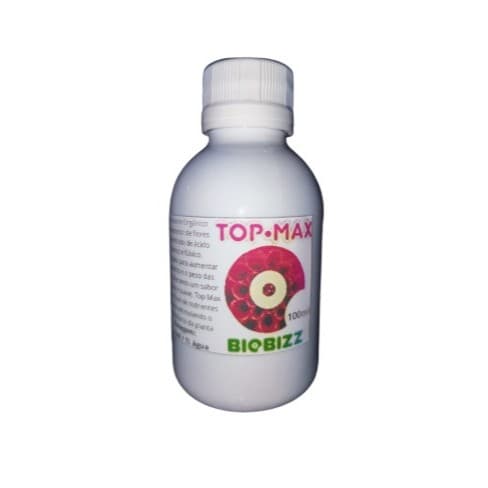Fert Biobizz Top Max 100ml Potencializador Orgânico de Flores, Colheita de Qualidade, Floração Intensiva, Mais Peso