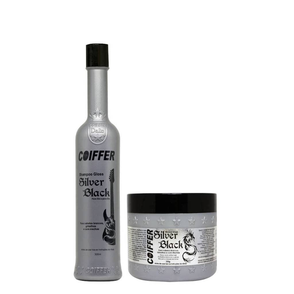 Kit Cliente Silver Black Coiffer Tonalizante Sem Amônia| Hidratação