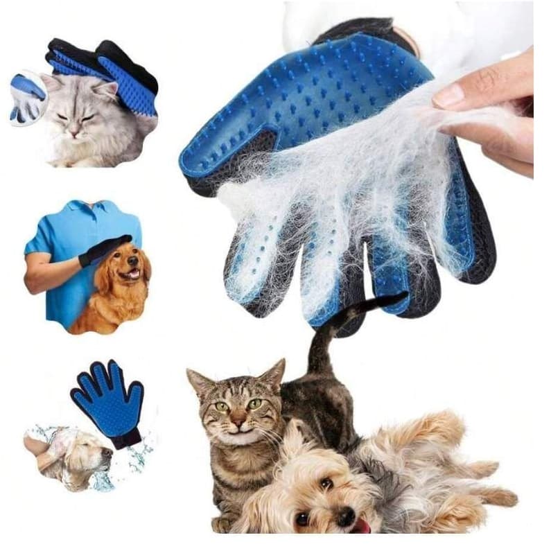 Luva Removedora Pelo Animais Estimação Massagem Para Cão E Gato Suprimentos De Limpeza Remoção De Si