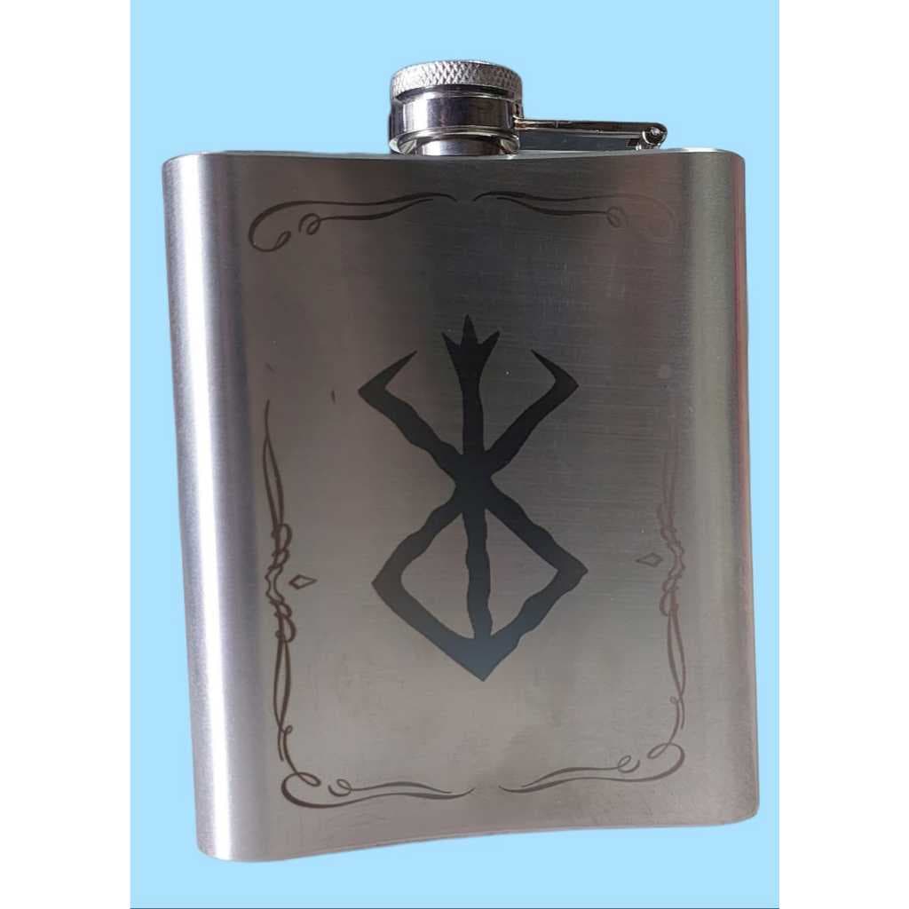 Cantil de bolso, Cantil 7 0z , Aço Inox, personalização laser