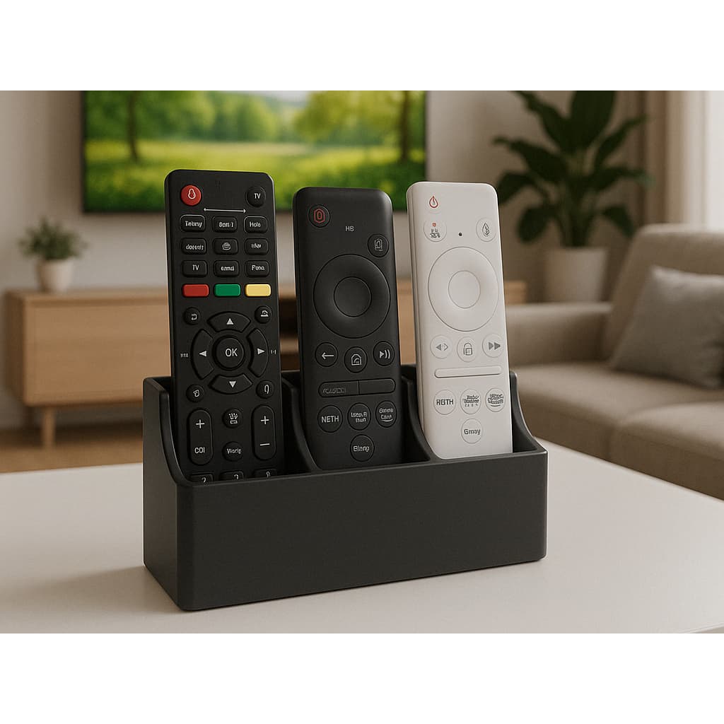 Suporte De Parede Porta 3 Controles Remoto triplo Ar Tv ventilador Universal