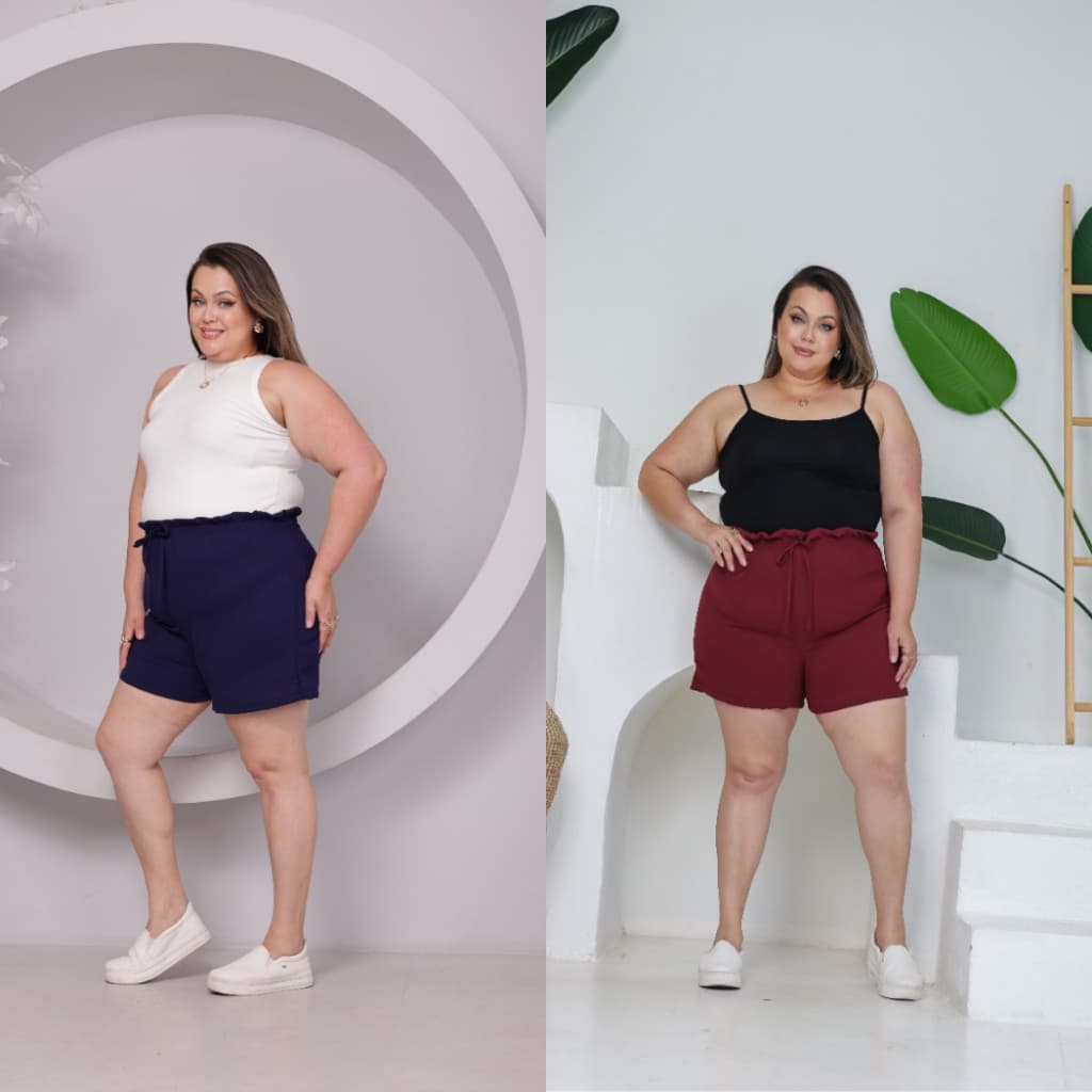 4 Shortinho Godê Casual Feminino Duna Verão Da Moda