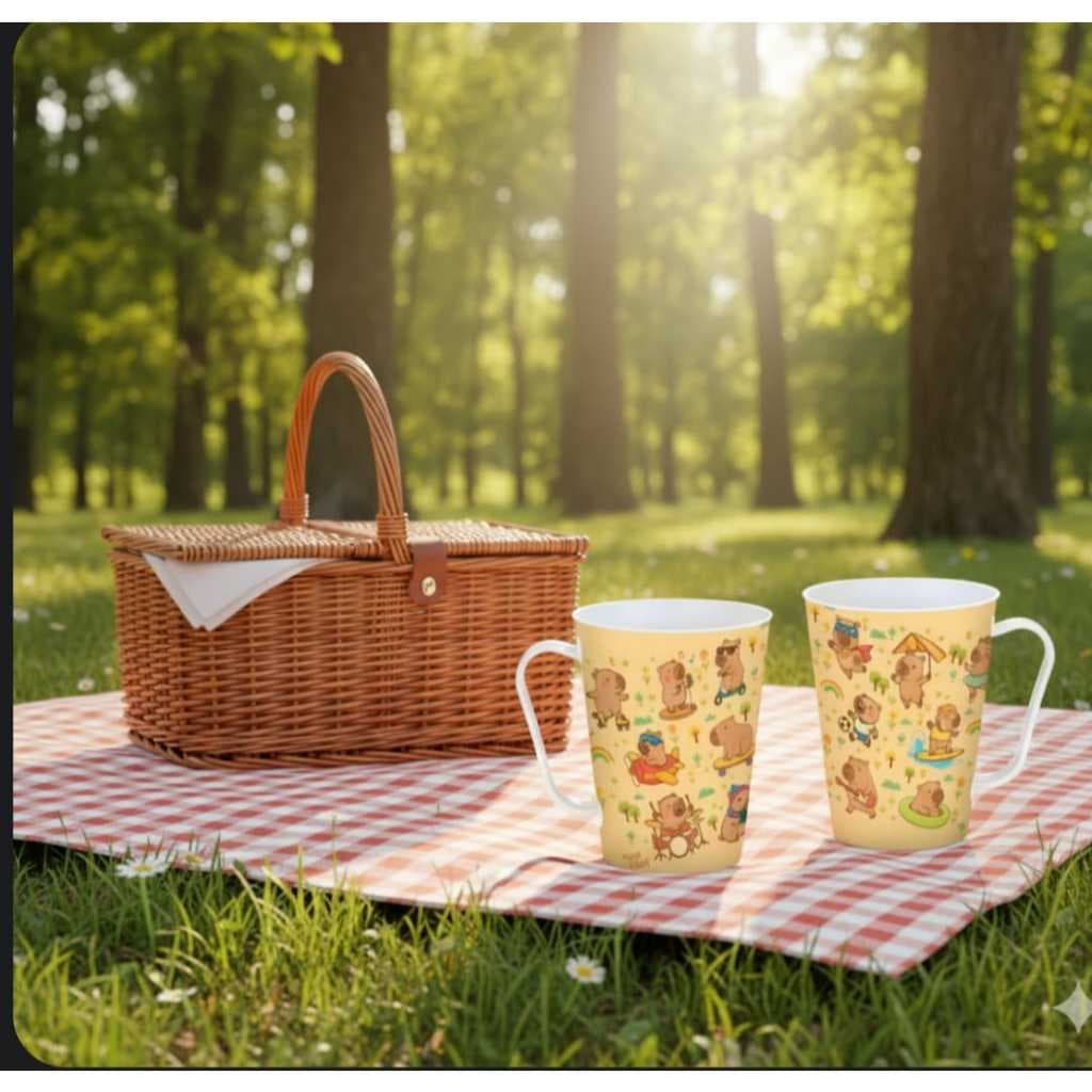 *kit Caneca 24 peças* Capivara Infantil 430ml – Ideal para Lembrancinhas e Eventos Temáticos*