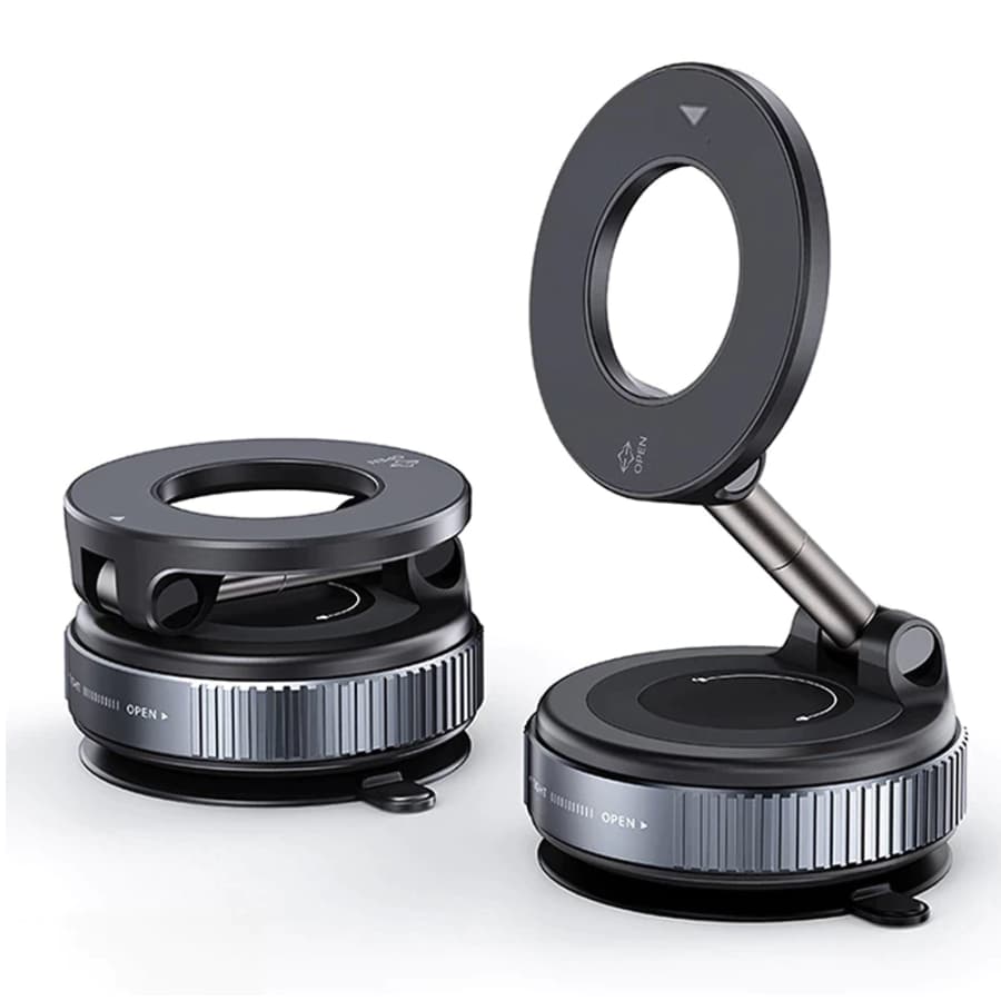 Suporte Magnético de Carro Telefone dobrável 360 graus base a vácuo ajustável celular smartphone
