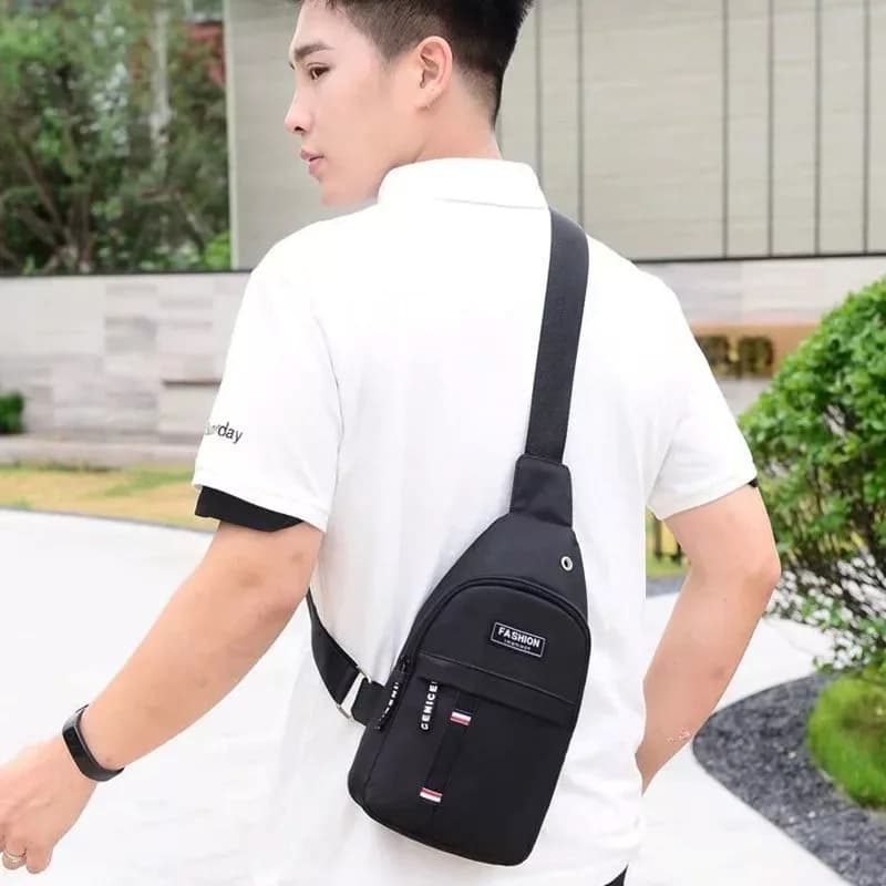 Bolsa Mochila De Peito Tiracolo Pochete Bolsa Impermeável Transversal Masculina