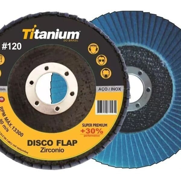 Disco Flap 4 Grão 120 Titanium