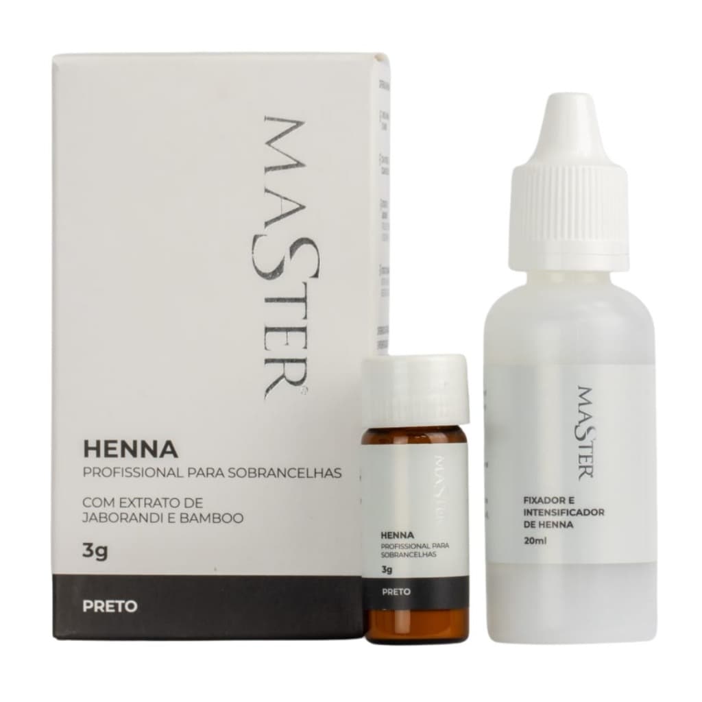 Master Elite - Henna Sobrancelhas Preto 3g Designers