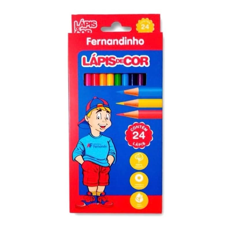 kit LÁPIS DE COR FERNANDINHO - 24 CORES