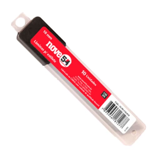 Lamina Estilete 18mm Tubete C/10 954 - PC