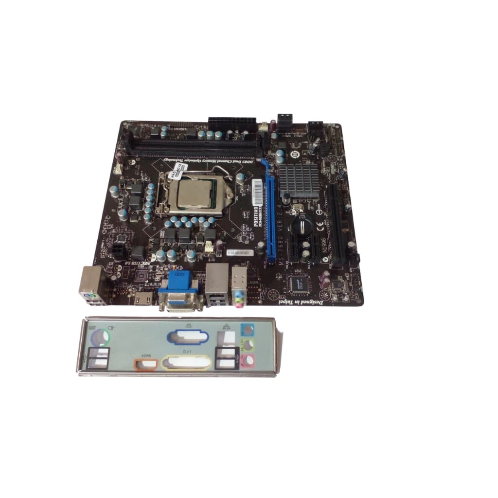 Placa Mãe Positivo POS-MIH61CF.8 Sata 3 PCIe x16 + Core i3-2100 3,1 Ghz 1155