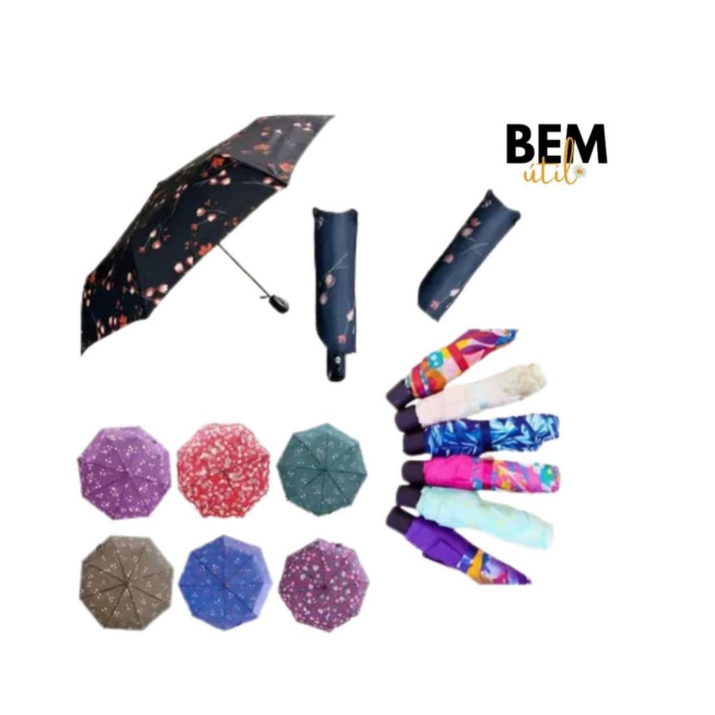 GUARDA-CHUVA BÁSICO TRADICIONAL SOMBRINHA ESTAMPADO  - ESTAMPAS DIVERSAS