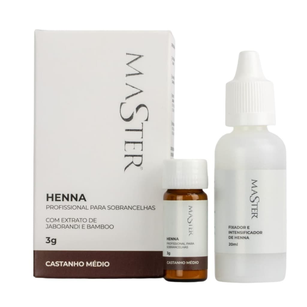 Master Elite - Henna Sobrancelhas Castanho Médio 3g