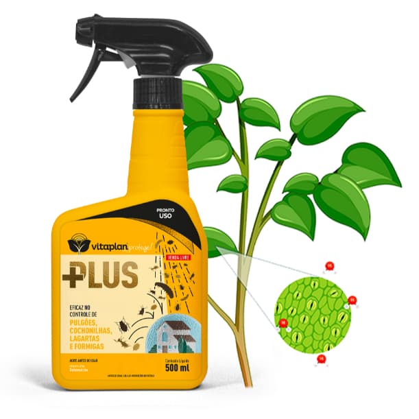 Produto Plus Vitaplan 500ml Pronto Uso – Cuidado Completo e Proteção para Suas Plantas